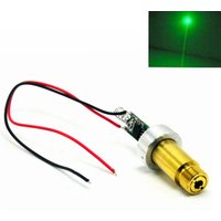 Industrial Brass 50mW 100mw 200mw 532nm Green Dot Ray Laser Diode Moudle For Pointer/Torch DIY With Aluminium Ring Heatsink
