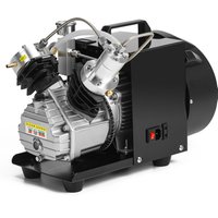 TUXING 4500Psi PCP Air Compressor Twin Cylinder Heads High Pressure Air Compressor Built-in fan for Scuba Tank Filling PCP Rifle