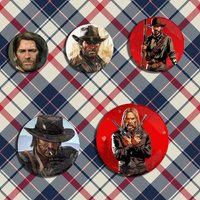 Game Red Dead R-Redemption Badge Stage Brooches on Backpack Clothes Handmade Round Enamel Pins for Jewelry Gift Bag Accessory