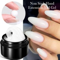 BORN PRETTY 15ml Clear White Non Stick Hand Solid Extension Gel Nail Polish Carving Flower Nail Art Building Acrylic UV Gel