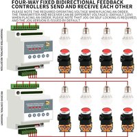 DC12V 24V AC220V 380V Wireless Remote Control IO Module PLC Remote Control Switch Bidirectional Feedback