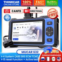 MUCAR 632 OBD2 Auto diagnostic scanner tool 4 system ABS SRS ECM TCM 15 reset DPF INJEC BiDirectional CANFD lifetime free update
