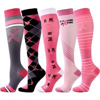 Pressure Socks Slim Leg Socks Sports Compression Socks Oil Painting Series Calf Socks Unisex Medium Length Nurse Elastic Socks