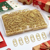 100 heart-shaped metal colorful paper clips, note card bookmark clips, creative office supplies, stationery for school workplace