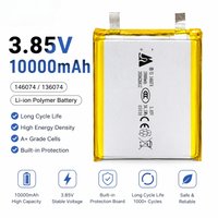 Bateria litowo-polimerowa 3.7V 10000mAh 146074/136074, akumulator Li-Po 3.85V do powerbanku, laptopa, ogrzewacza do rąk