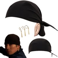 Men Roronoa Of Zoro Pirate Scarf Cosplay Fantasy Bandana Hat 2026 Live Action TV Costume Disguise Accessories Halloween Props