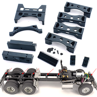 Metal Frame Beam Front/middle/rear Upgrade Beam Frame Set for 1/14 Tamiya RC Tractor Truck King Hauler 56301 56344 Car