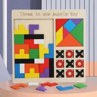 5-in-1 Montessori Wooden Toys Kids Busy Board Shape & Number Matching Magnetic Fishing Digital Education Toys Preschool Learning