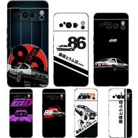 Phone Case Cover for Google Pixel 9 8 7 6 9A 8A 7A 6A Pro 10 9 Pro XL Soft TPU Shockproof Shell Capas Anime Initial D AE86 Bags