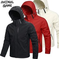 AliExpress ANIMAL GAME Mens Outdoor Waterproof Jacket Windproof Hoodie Coats Lightweight Cycling and Hiking Raincoat Work Jacket Man Climbing Outerwear