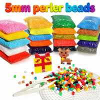 1000pcs/PACK 5.0mm Perler Beads Fuse Hama Beads for Diy Handmade Gift Home Decoration Jigsaw Puzzle