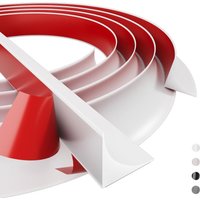 Durable Silicone Quarter Round Molding Trim Peel and Stick 1/2/3m Caulk Strip Flexible Door Bottom Seal Strip Floor Edge