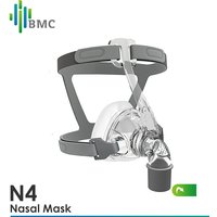 BMC N4 CPAP Nasal Mask 3 Size SML Cushion With Adjustable Headgear Ventilator Air Respirator Supply For Sleep Apnea Anti Snoring