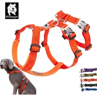 Winhyepet Dog Harness Pet Strap Adjustable Vest Triple Anti-escape Traveling Walking Pet Accessories For Small Meduim Large Dogs