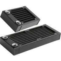 FREEZEMOD 80mm 160mm Radiator Water Cooling PC G1/4 Aluminum heat sink for 80mm Fan Drain Drone Projector 3D Printing SR-L160G14