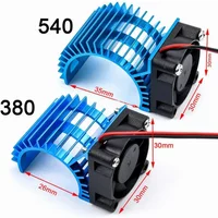 Aluminum 3650 380 / 540 550 Electric Motor Stock Proof Cover Heat Sink Cooling Fan Suit for All 1/8 1/10 1/12 1/16 RC Car