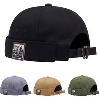 Kurze Mode Hut Frauen Trend Neue Retro Brimless Melone Haut Hut Mode Vielseitige Hut Männer Straße Hip Hop Cap Ohne Visier