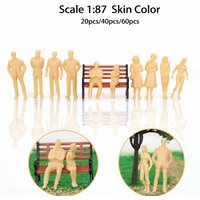 Scale 1:87 Mini Model People ABS Plastic Figures For HO Train Human Layout Building Lanscape Scene Diorama Materials 20/40/60Pcs