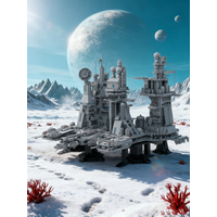 4281pcs MOC Interstellar Refinery Spaceed Model Building Blocks Architecture Festival Gifts DIY Creative Toy Idea Birthday
