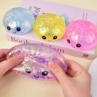 2026 Glitter Dumpling Squishy with Box Dumplings Sensory Squeeze Toy Decompression Slow Rising for Stress Relief friend Gift