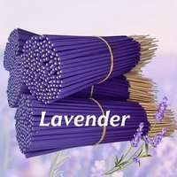 Available in 57/129/299 Pieces, Lavender Premium Incense Sticks, 8.66 Inches - 30~40 Minutes Burning Time, Light Fragrance, Suitable for Home, Kitchen and Restaurant Decoration, Suitable for Home