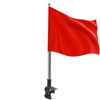 1.3M Stainless Steel Telescopic Motorcycle Flag Pole Adjustable Flag Mount For Mountain Bikes Outdoor Riding And Road Travel Use