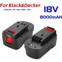 Battery for Black & Decker 244760-00 A1718 A18 HPB18 18V 8.0Ah NiCad