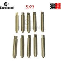 10pcs SX9 KD Key Blade Uncut Universal Car Key Blank Flip Key Blade for KD KEYDIY Xhorse Remote for Peugeot 806 Citroen