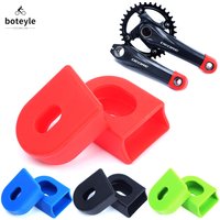 Bicycle Silicone Crank Cover Protector Silicone Sleeve Pedal Crankset Protective Case Mountain Road Bike Cycling MTB Accessories