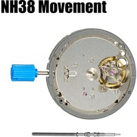 High Quality NH38A Mechanical Movement Mod Automatic Watch Mechanism 24 Jewels High Accuracy NH38 Movement Repair Parts DIY