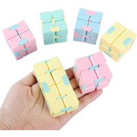 3Pcs Infinity Cube Flip Antistress Toy for Anxiety ADHD Autism Fidget Puzzle Game for Kids Fingertips Magic Finger Hand Gift