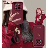 3D Gold Cartoon Cute Pony Case For Xiaomi Redmi Note 15 14 14S 13 13R 12 Turbo 11 11S Pro Plus 4G 5G Soft Silicone Cover