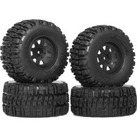 4pcs Short Course Truck Tire Wheel Tyre 12mm Hex for 1/10 Feishen Off road RC Model Car 110mm Leimo Huanqi 727 DHK8135