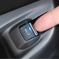 7Pcs/set Accessories ABS Chrome Car Window Lifting Button Sequins Trim Sticker for Ford Focus 2 MK2 3 MK3 2005 - 2018
