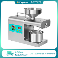 DIVEDEER RG312 Ölpresse, intelligente Haushaltsölpresse aus Edelstahl, kann Erdnüsse, schwarzer Sesam, weißer Sesam, Sonnenblume drücken