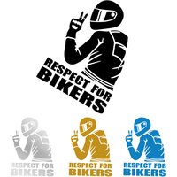 AliExpress NONE Respect For Bikers Various Sizes Car Sticker Waterproof Sticker Decal Funny Vinyl Bike Motorcycle Auto Car Styling Decoration