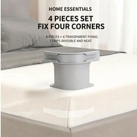Sheet Fastener, Fitted Sheet Anti-slip Anti-shift Holder, Needleless Clips, Invisible Bed Sheet Fixator