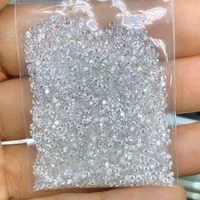 Moissanite StoneD VVS1 Loose White Moissanite 0.7MM-3MM 0.5CT Small Melee Round Pass Diamond Tester Positive For Jewelry Making