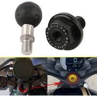 For BENDA Napoleon250 450 Napoleon 250 Motorcycle Aluminium Modification of three-star cover screw cap for mobile phone bracket