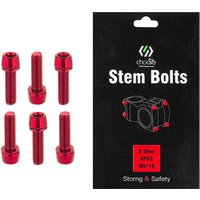 6Pcs M5 18mm Screws MTB Bike Aluminum Alloy Bolts Handlebar Stem Shifter Screws Fasteners Mountain Bicycle Cycling Parts