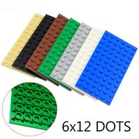 Building block bottom 6X12 dot chassis Classic MOC DIY city figure building block accessories are compatible with Lego toys.