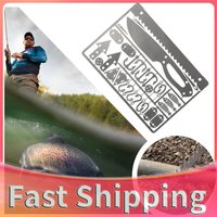 Portable Outdoor EDC Multi Tools Survival Fishing Hook Card for Camping Hiking Fishing Survival Fishing Hook Card