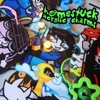 Home stuck Acrylic Keychains | John Egbert / Karkat / Gamzee Fan Art Charms, Durable Bag Accessories For gift