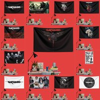 Carcass Inspired Rock Music Flag 3x5 FT 90x150cm Polyester Decorative Banner Tapestry For Music Fans Bedroom Wall Decoration