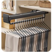 Closet Hanger Wardrobe Top Pull-out Trouser Rack Household Trouser Slide Storage Multifunctional Telescopic Clothes Rack