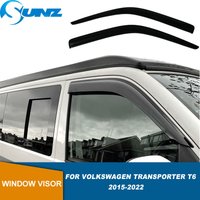 Side Window Deflectors For Volkswagen Transporter T6 Caravelle 2015-2022 Window Visors Wind Rain Deflector Visor Guards SUNZ