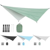 3.4x2.6m Waterproof Tarp Tent Sun Shade Ultralight Garden Canopy Sunshade Outdoor Camping Awning Tourist Beach Sun Shelter