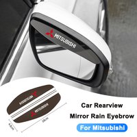 Car Rearview Mirror Rain Eyebrow Rain Shield Shade Protector Cover For Mitsubishi Lancer Mirage Pajero Asx 10 Outlander 3 l200
