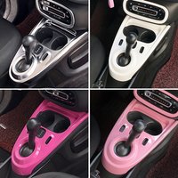 Car Shift Panel Decorative Cover Gear Modification Sticker Interior Parts For Mercedes Smart Fortwo Forfour 453 Car Accessories