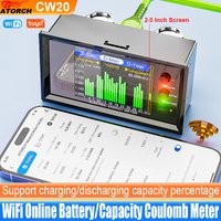 CW20 DC0-420V WiFi Tuya Smart Digital Lithium Battery Capacity Detection Tester DC Display Voltage Current Power Coulomb Meter